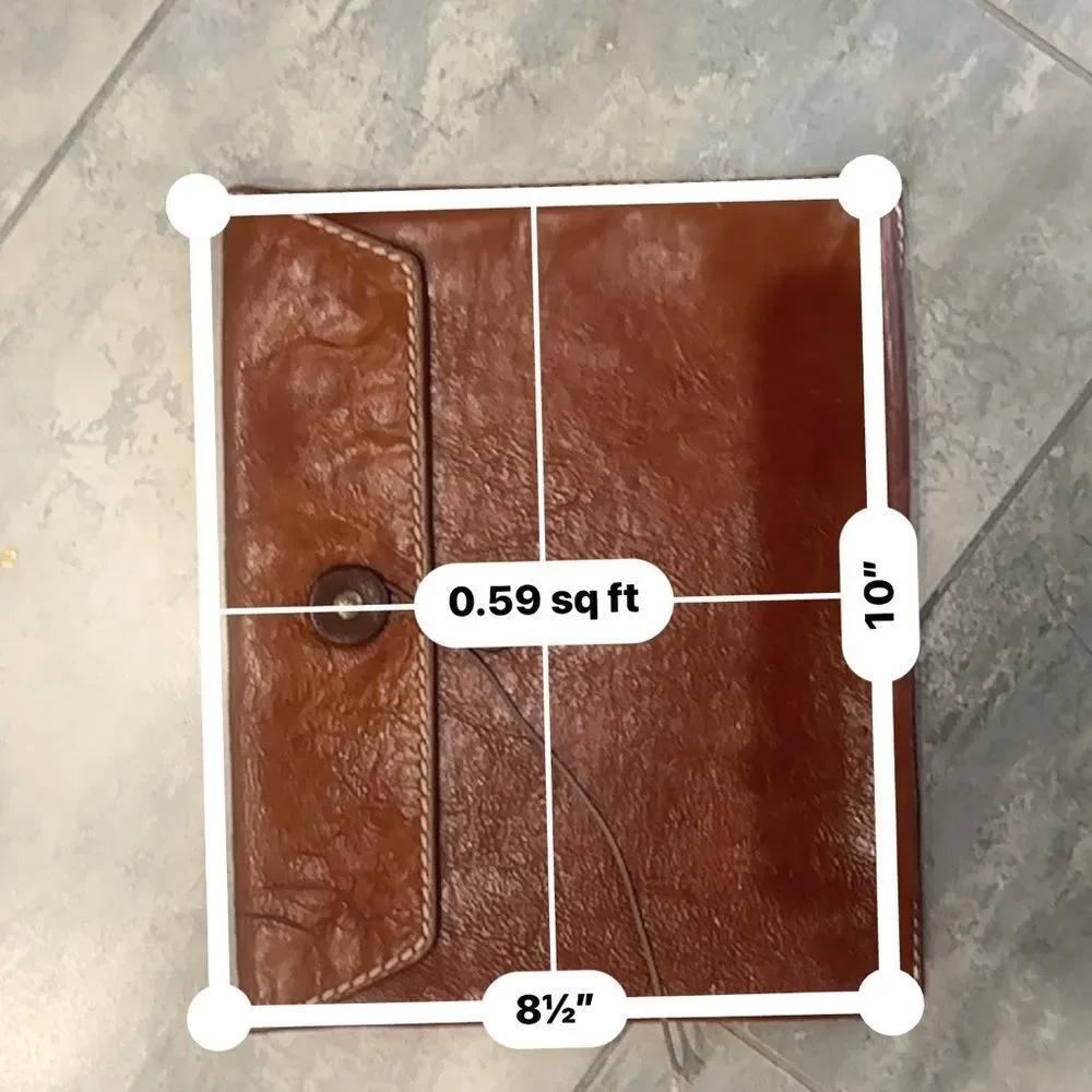 Fossil | vintage Brown Leather tech pouch